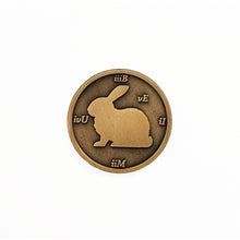 Load image into Gallery viewer, IMBUE &#39;Rabbit Puzzle&#39; (2025) Limited Edition Brass Coin w/Display - Signari Gallery 