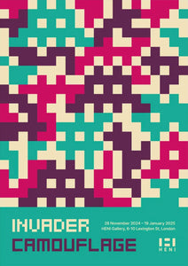 INVADER 'Camo Poster Set' (2024) Offset Lithograph Exhibit Posters 1-3 - Signari Gallery 
