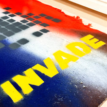 Load image into Gallery viewer, INVADER &#39;Invade&#39; (2011) Rare, Framed Hand-Painted Original on Wood Panel - Signari Gallery 