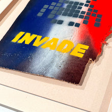 Load image into Gallery viewer, INVADER &#39;Invade&#39; (2011) Rare, Framed Hand-Painted Original on Wood Panel - Signari Gallery 