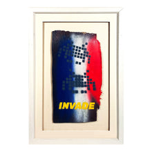 Load image into Gallery viewer, INVADER &#39;Invade&#39; (2011) Rare, Framed Hand-Painted Original on Wood Panel - Signari Gallery 