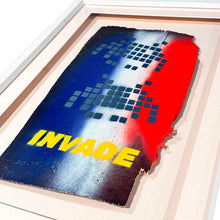Load image into Gallery viewer, INVADER &#39;Invade&#39; (2011) Rare, Framed Hand-Painted Original on Wood Panel - Signari Gallery 
