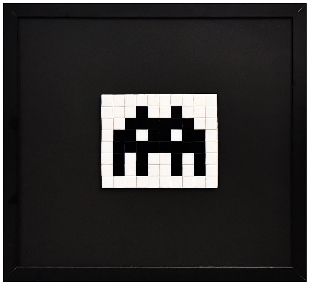 SPACE INVADER 'Alien' REPLICA Mounted/Framed Original Tile Mosaic