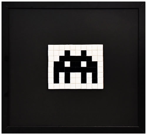 SPACE INVADER 'Alien' REPLICA Mounted/Framed Original Tile Mosaic