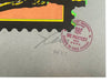JAMES CAUTY 'Stamps of Mass Dissent' (orange) Screen Print - Signari Gallery 