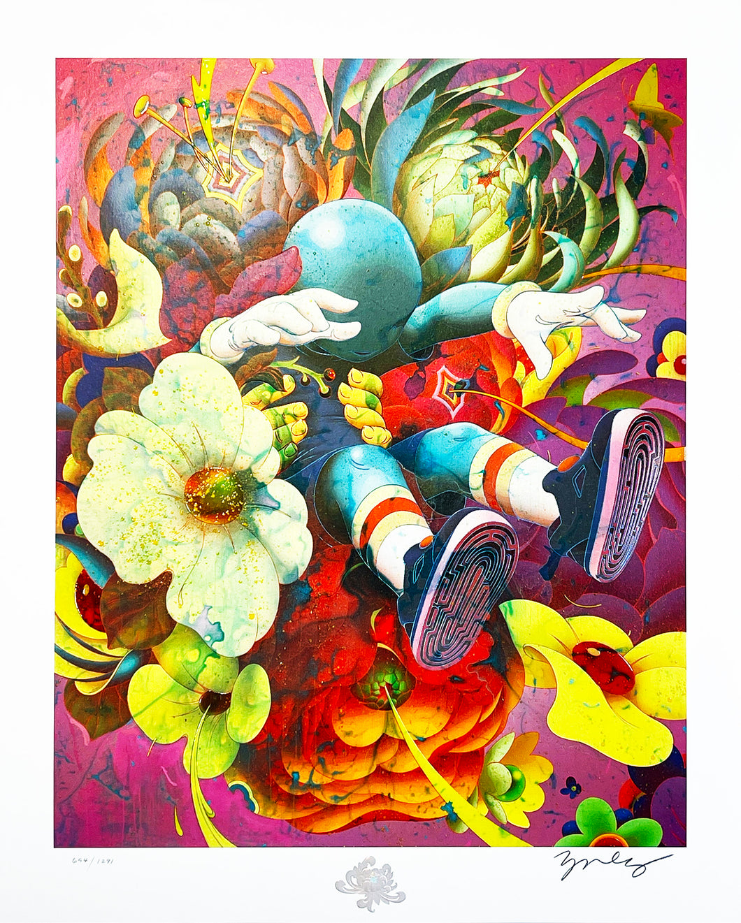 JAMES JEAN 'Bouquet II' Enhanced Giclée Print - Signari Gallery 
