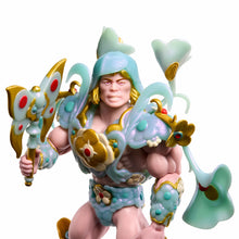 Load image into Gallery viewer, JAMES JEAN x Mattel Creations 'Floral He-Man and Battle Cat' (2026) Designer Vinyl Art Figure Set