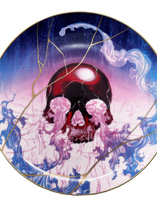 JAMES JEAN 'Wave (Skull)' Giclee Print + Bone China Plate Set - Signari Gallery 