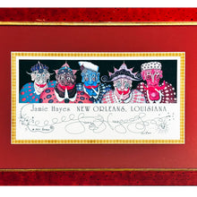 Load image into Gallery viewer, JAMIE HAYES 'New Orleans Smoking Club' (1995) Custom Framed Lithograph