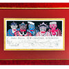 JAMIE HAYES 'New Orleans Smoking Club' (1995) Custom Framed Lithograph