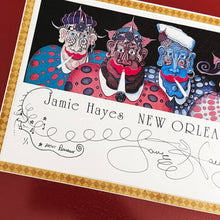 Load image into Gallery viewer, JAMIE HAYES 'New Orleans Smoking Club' (1995) Custom Framed Lithograph