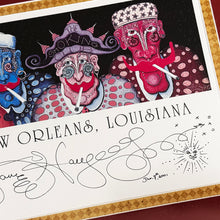 Load image into Gallery viewer, JAMIE HAYES 'New Orleans Smoking Club' (1995) Custom Framed Lithograph