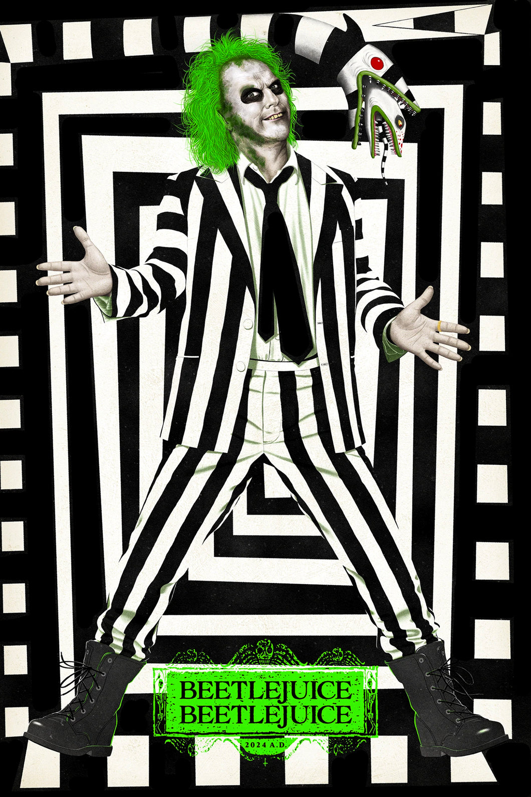 JASON RAISH 'Beetlejuice Beetlejuice' (2025) Archival Pigment on Acrylic Panel