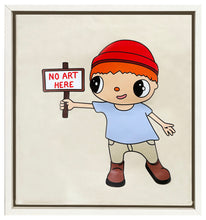 Load image into Gallery viewer, JAVIER CALLEJA &#39;No Art Here&#39; (2020) Original Custom Framed Canvas Tote