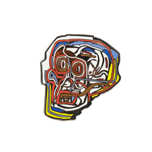 Load image into Gallery viewer, JEAN-MICHEL BASQUIAT &#39;Head&#39; (2023) Enamel Lapel Pin