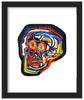 JEAN-MICHEL BASQUIAT 'Head' (2023) Framed Premium Vinyl Sticker - Signari Gallery 