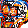 JEAN-MICHEL BASQUIAT 'Head' (2023) Framed Premium Vinyl Sticker - Signari Gallery 
