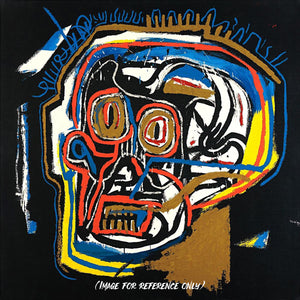 JEAN-MICHEL BASQUIAT 'Head' (2023) Framed Premium Vinyl Sticker - Signari Gallery 