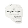 JEAN-MICHEL BASQUIAT 'Head' (2023) Framed Premium Vinyl Sticker - Signari Gallery 