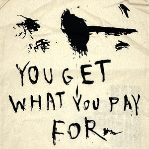 JEAN-MICHEL BASQUIAT 'You Get What You Pay For' (2021) Cotton Canvas Tote Bag