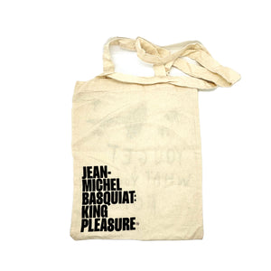 JEAN-MICHEL BASQUIAT 'You Get What You Pay For' (2021) Cotton Canvas Tote Bag