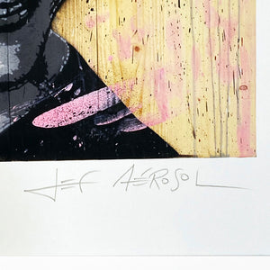 JEF AEROSOL 'Bonnet Rose' (2020) RARE Giclée Print - Signari Gallery 