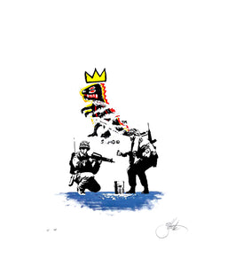 JEFF GILLETTE 'Art in Action: Basquiat' (2021) Archival Pigment Print - Signari Gallery 