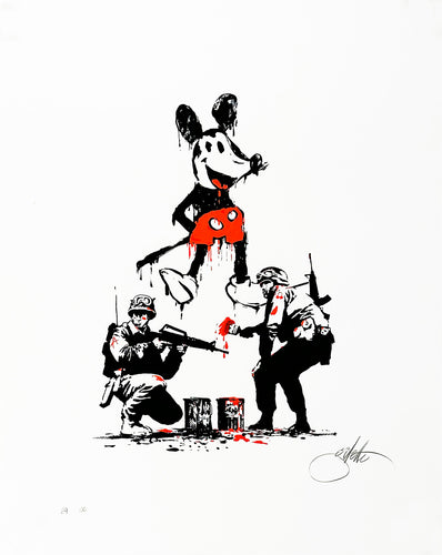 JEFF GILLETTE 'Art in Action: Happy Mouse' Archival Pigment Print (#69) - Signari Gallery 
