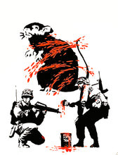 Load image into Gallery viewer, JEFF GILLETTE &#39;Art in Action: Banksy Rat&#39; (2022) Archival Pigment Print (AP)