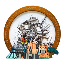 Load image into Gallery viewer, JEFF GILLETTE 'Disney World Landfill' (2026) Hand-Drawn Original in Disney Frame