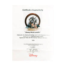 Load image into Gallery viewer, JEFF GILLETTE 'Disney World Landfill' (2026) Hand-Drawn Original in Disney Frame