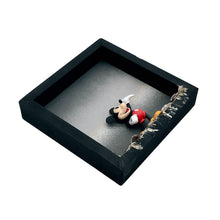 Load image into Gallery viewer, JEFF GILLETTE 'Mickey in Disneylandfill' (2026) Mixed Media + Figurine in Shadowbox Frame