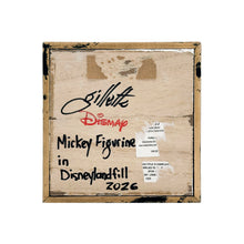 Load image into Gallery viewer, JEFF GILLETTE 'Mickey in Disneylandfill' (2026) Mixed Media + Figurine in Shadowbox Frame
