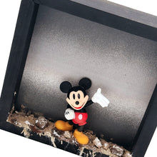 Load image into Gallery viewer, JEFF GILLETTE 'Mickey in Disneylandfill' (2026) Mixed Media + Figurine in Shadowbox Frame