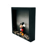 JEFF GILLETTE 'Mickey in Disneylandfill' (2026) Mixed Media + Figurine in Shadowbox Frame