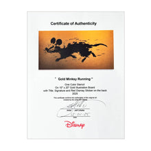 Load image into Gallery viewer, JEFF GILLETTE 'Gold Minksy Running' (2025) Hand-Drawn, Framed Original on Cardboard