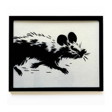 Load image into Gallery viewer, JEFF GILLETTE &#39;Minksy Walking&#39; (2025) Hand-Drawn Framed Original on Cardboard