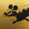 JEFF GILLETTE 'Rat Running' (2025) Hand-Drawn, Framed Original on Cardboard (gold))
