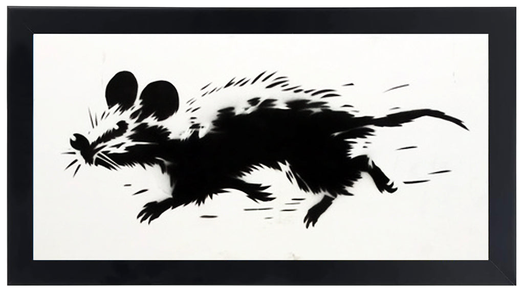 JEFF GILLETTE 'Rat Running' (2025) Hand-Drawn, Framed Original on Cardboard