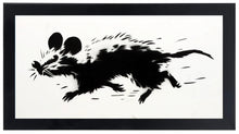 Load image into Gallery viewer, JEFF GILLETTE 'Rat Running' (2025) Hand-Drawn, Framed Original on Cardboard