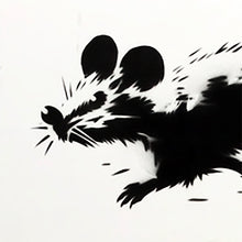 Load image into Gallery viewer, JEFF GILLETTE 'Rat Running' (2025) Hand-Drawn, Framed Original on Cardboard