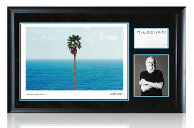 JOHN BALDESSARI 'Palm Tree/Seascape' (2010) Rare Custom Framed Poster + Original Signature