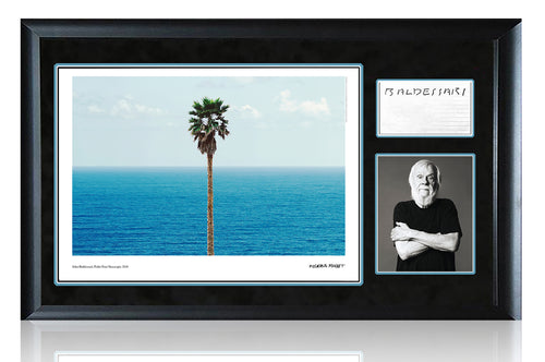 JOHN BALDESSARI 'Palm Tree/Seascape' (2010) Rare Custom Framed Poster + Original Signature - Signari Gallery 