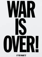 Load image into Gallery viewer, JOHN LENNON + YOKO ONO &#39;War is Over&#39; (2021) Original (framed) Postcard