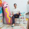 JON BURGERMAN 'Hot Diggity Dog' (2022) Collectible Inflatable Pool Float