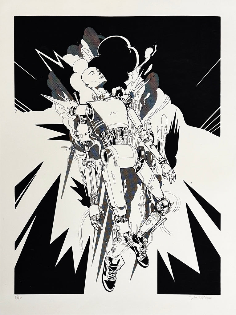 JOON THE GOON 'Imploding' (2019) Illustration Screen Print - Signari Gallery 