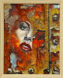 JORGE TORRES GARCIA 'S.O.S. Madre Tierra' Oil (2018) Custom Framed Original on Canvas - Signari Gallery 
