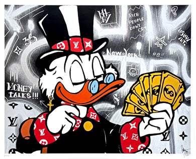 JOSH MAHABY 'Scrooge & The Golden Tickets' (2024) Giclée Print