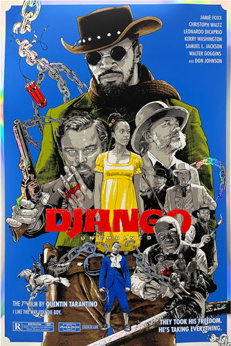 JOSHUA BUDICH 'Django Unchained' (2022) Screen Print (foil)
