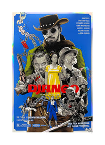 JOSHUA BUDICH 'Django Unchained' (2022) Screen Print (foil) - Signari Gallery 